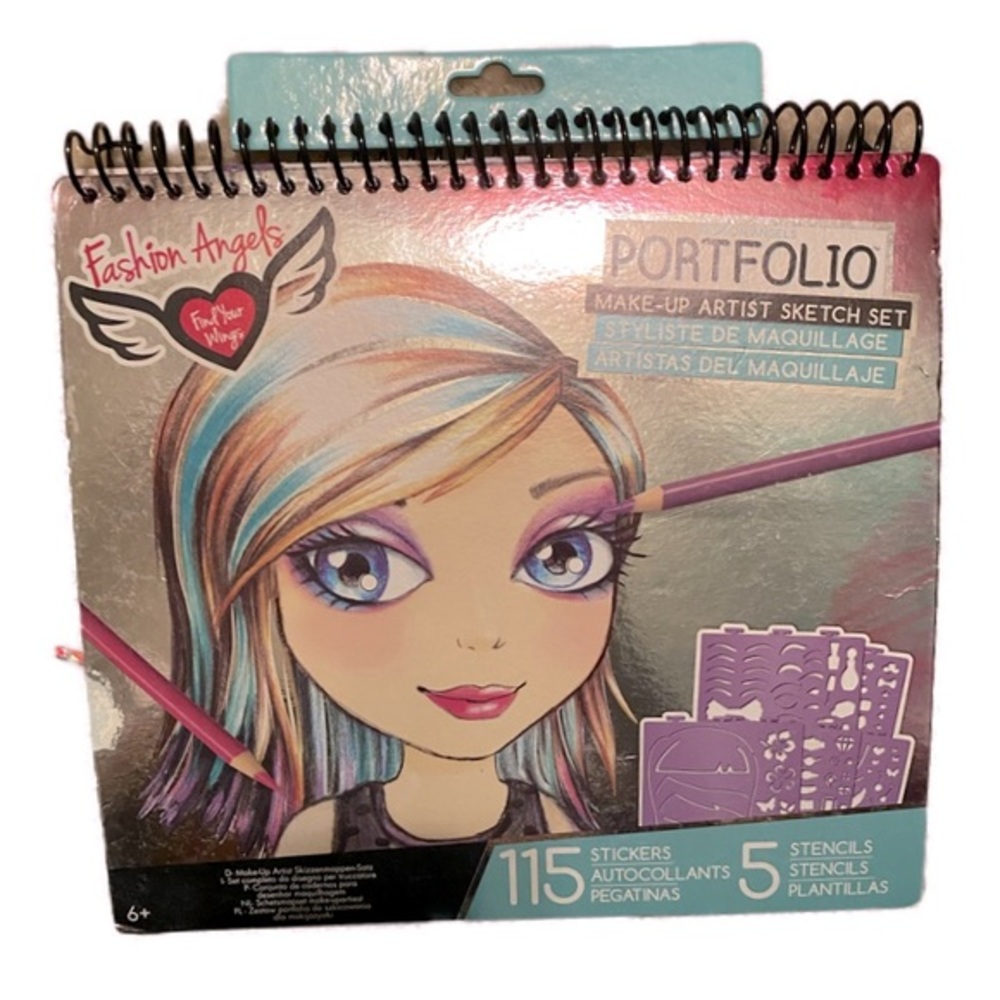 Fashion Angels Make-Up Design Sketch Portfolio